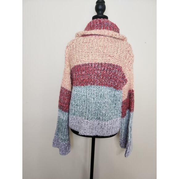Forever 21 Cropped Multicolor Size Medium Sweater - Picture 3 of 5
